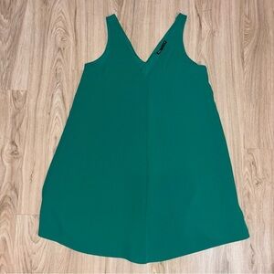 Zara Women’s A-Line Flowy Shift‎ Dress Size S Green Sleeveless